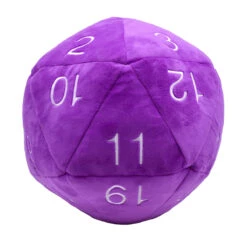 Other Jumbo D20 Dice Plush Purple (15475)