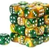 Other Chessex 12mm Gemini Gold Green/White 36ct D6 Set (26825) -Game Store 511jN5boEJL. AC SY400