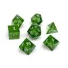 Other Zircon Glass Polyhedral Dice Set Emerald -Game Store 5653334953224470785 74378