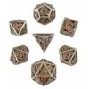 Forged Dice 7ct Hollow Polyhedral Metal Dice Set - Grim Fate -Game Store 7130263306647798273 74378