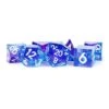 Metallic Dice Games 7ct Sharp Edge Polyhedral Dice Set - Oceanic Flare