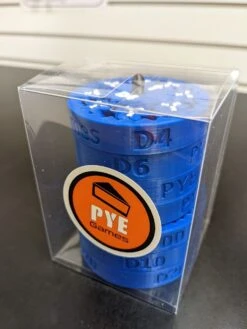 Fidget Spinner Dice Set - Blue