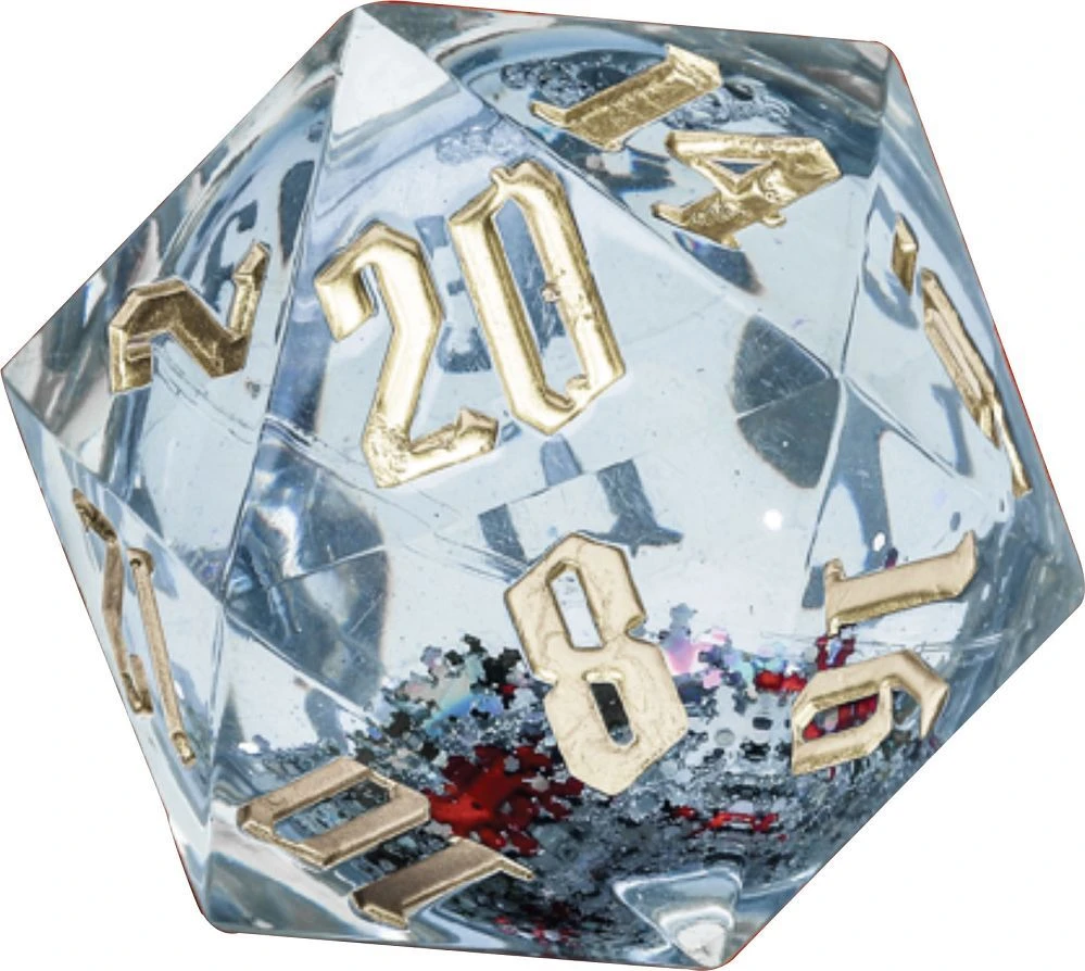 D20 Snow Globe: Gold, Silver, Red & Gold 3 D20 Snow Globe: Gold, Silver, Red & Gold