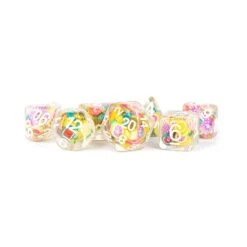 Metallic Dice Games 7ct Polyhedral Dice Set Fruit
