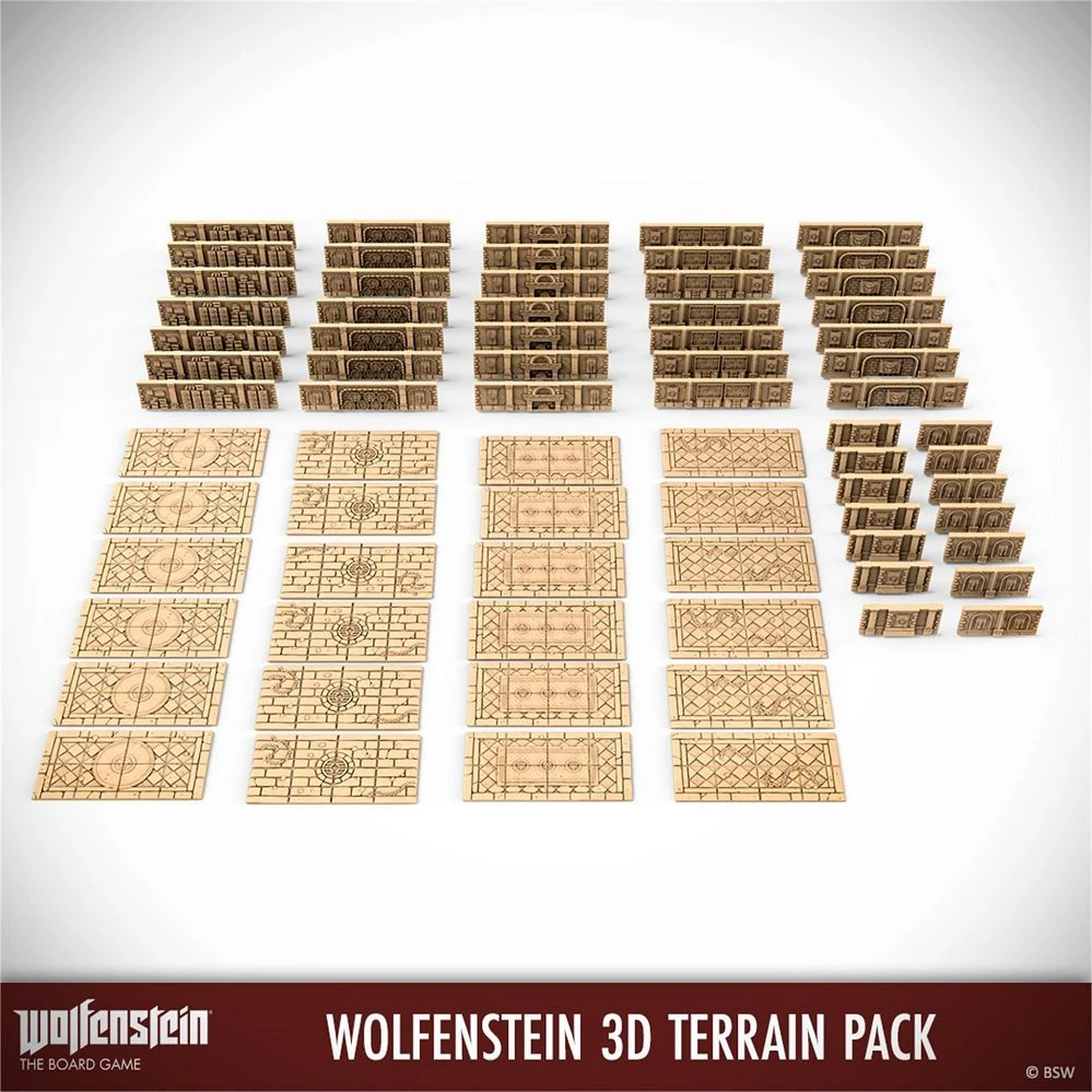 Wolfenstein The Board Game 3D Terrain Expansion 3 Wolfenstein The Board Game 3D Terrain Expansion