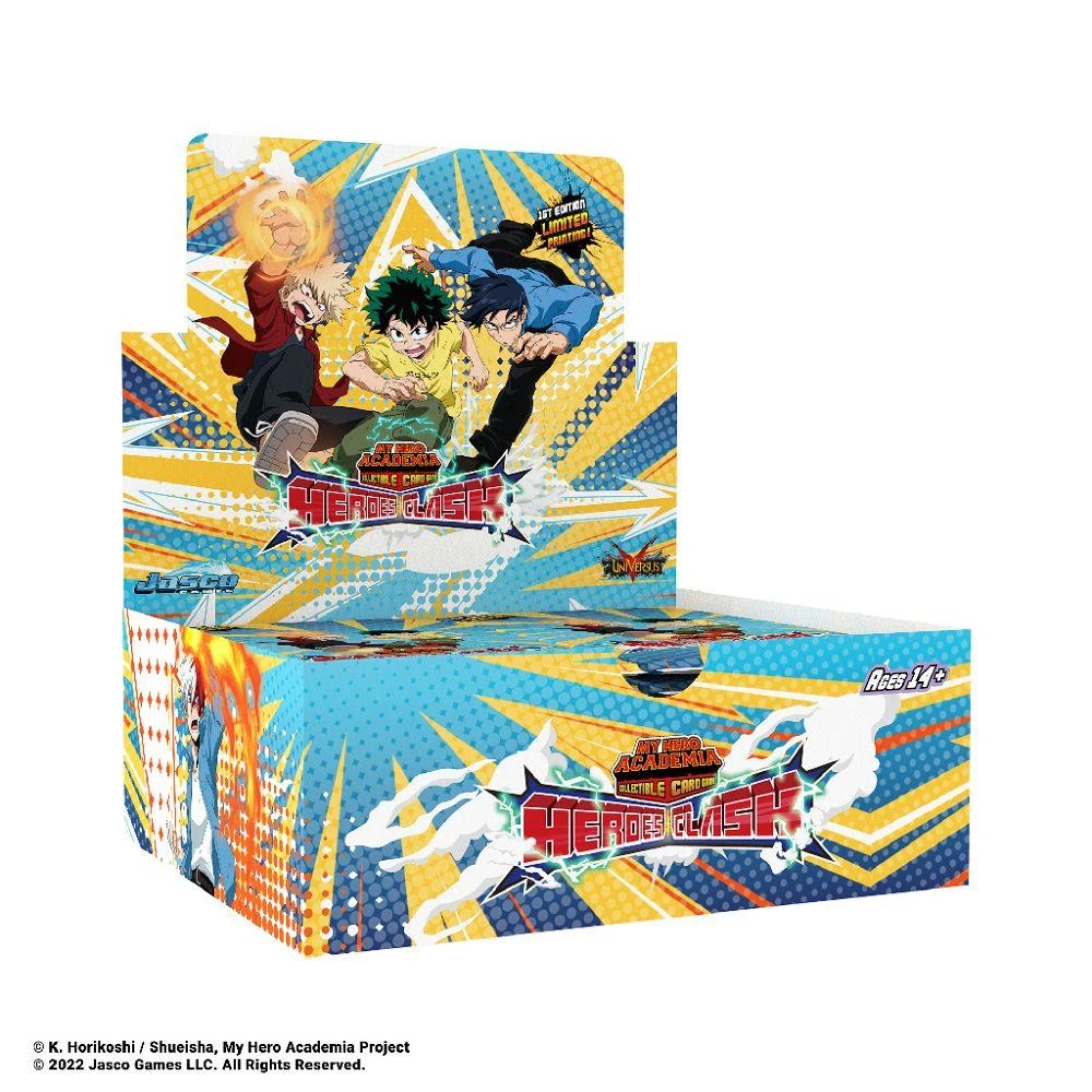ASMODEE My Hero Academia CCG 1st ED Heroes Clash Box 3 ASMODEE My Hero Academia CCG 1st ED Heroes Clash Box