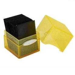 DB Satin Cube Glitter Yellow
