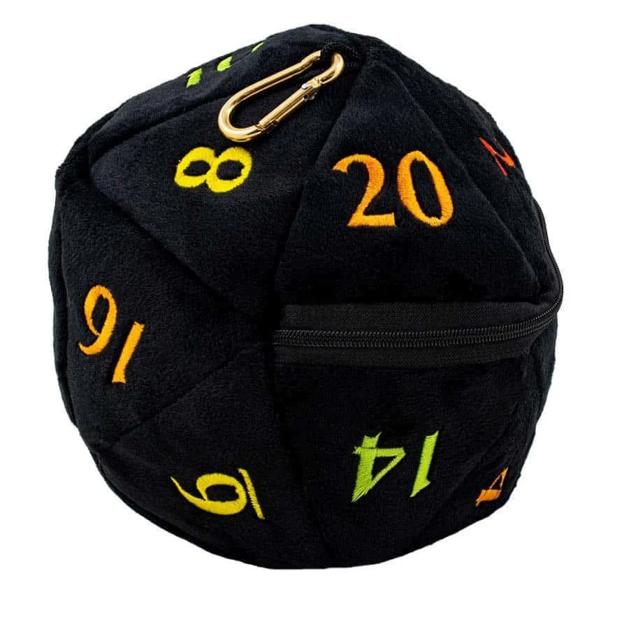 Plush D20 Rainbow Dice Bag 3 Plush D20 Rainbow Dice Bag