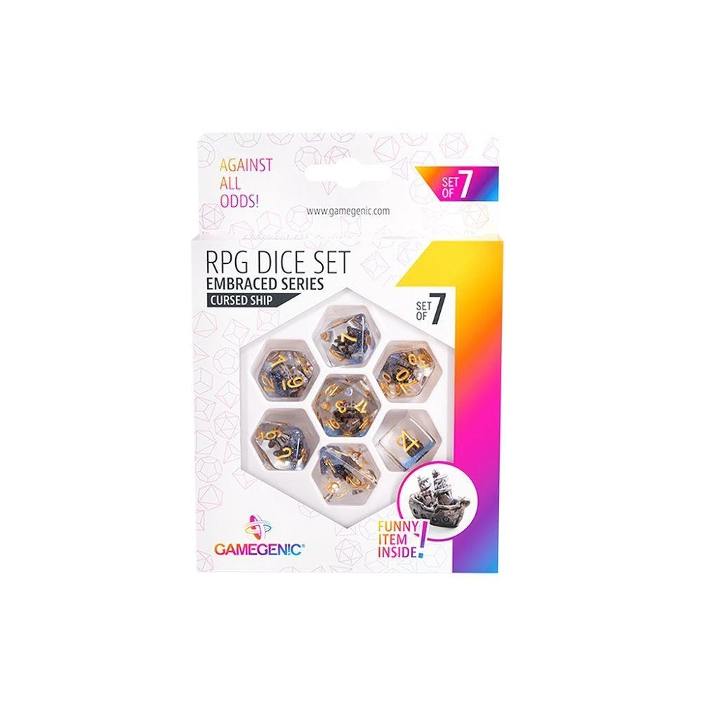 ASMODEE 7ct Cursed Ship Embraced Dice 3 ASMODEE 7ct Cursed Ship Embraced Dice