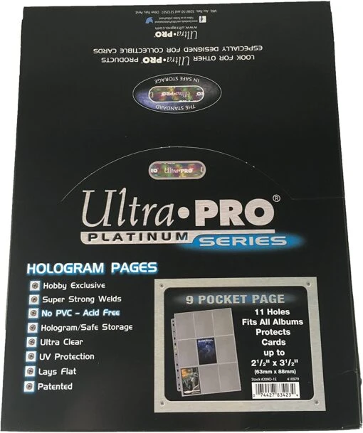Other Ultra Pro 100ct 9 Pocket Top Loading Standard Size Card Pages