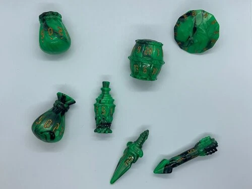 Other PolyHero Rogue Vicious Venom 7ct Dice Set 3 Other PolyHero Rogue Vicious Venom 7ct Dice Set