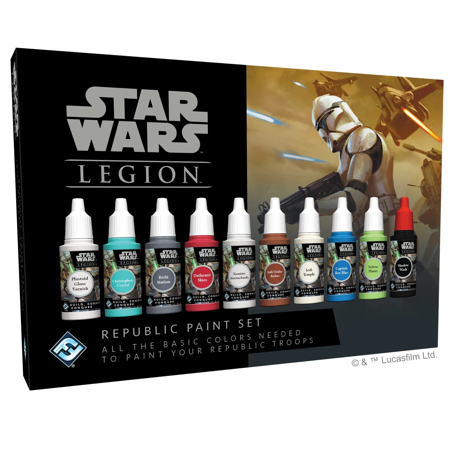 ASMODEE Star Wars: Legion Republic Paint Set 3 ASMODEE Star Wars: Legion Republic Paint Set