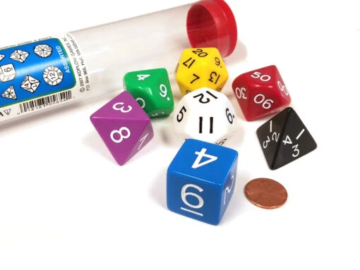 Other Koplow 7ct Jumbo Opaque Polyhedral Dice Set (05854)