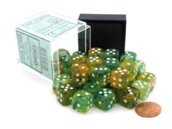 Chessex 12mm Nebula Spring/White Luminary 36ct D6 Set (27955)