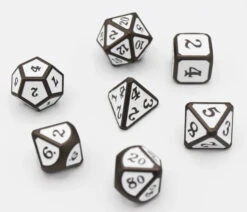 Other Snow And Ashes 7ct Metal Polyhedral Dice Set