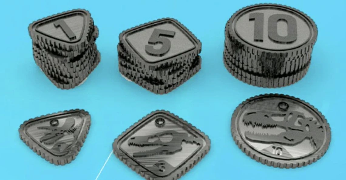 Dinosaur World Coins 3 Dinosaur World Coins