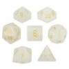 Other White Jade Semi-Precious Gemstone 7ct Polyhedral Dice Set 2 Other White Jade Semi-Precious Gemstone 7ct Polyhedral Dice Set -Game Store s l500 5